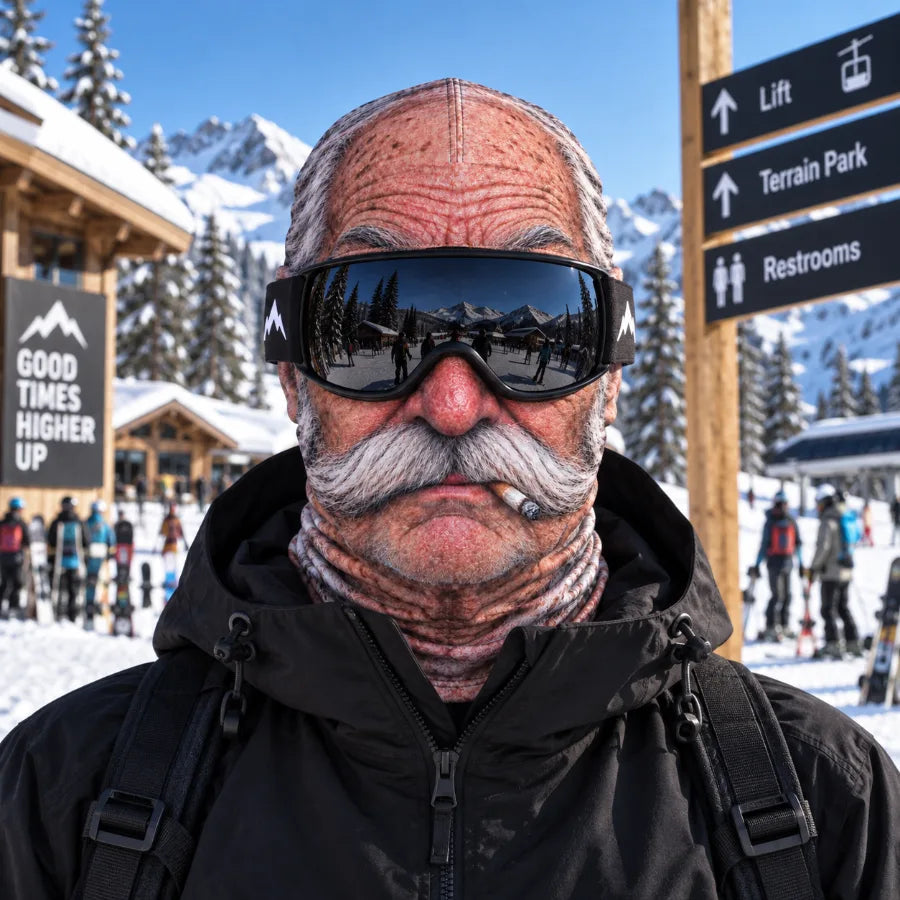 👴 Old F*cker Winter Face Mask | Grumpy Grandpa Cold Weather Cover 😂
