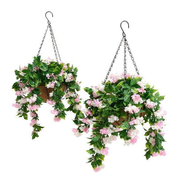 ✈️Free Shipping🌺Faux Crepe Myrtle Hanging Baskets – Ultra-Realistic🌸✨