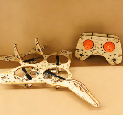 🧩 DIY Wooden Drone Building Kit 🚁