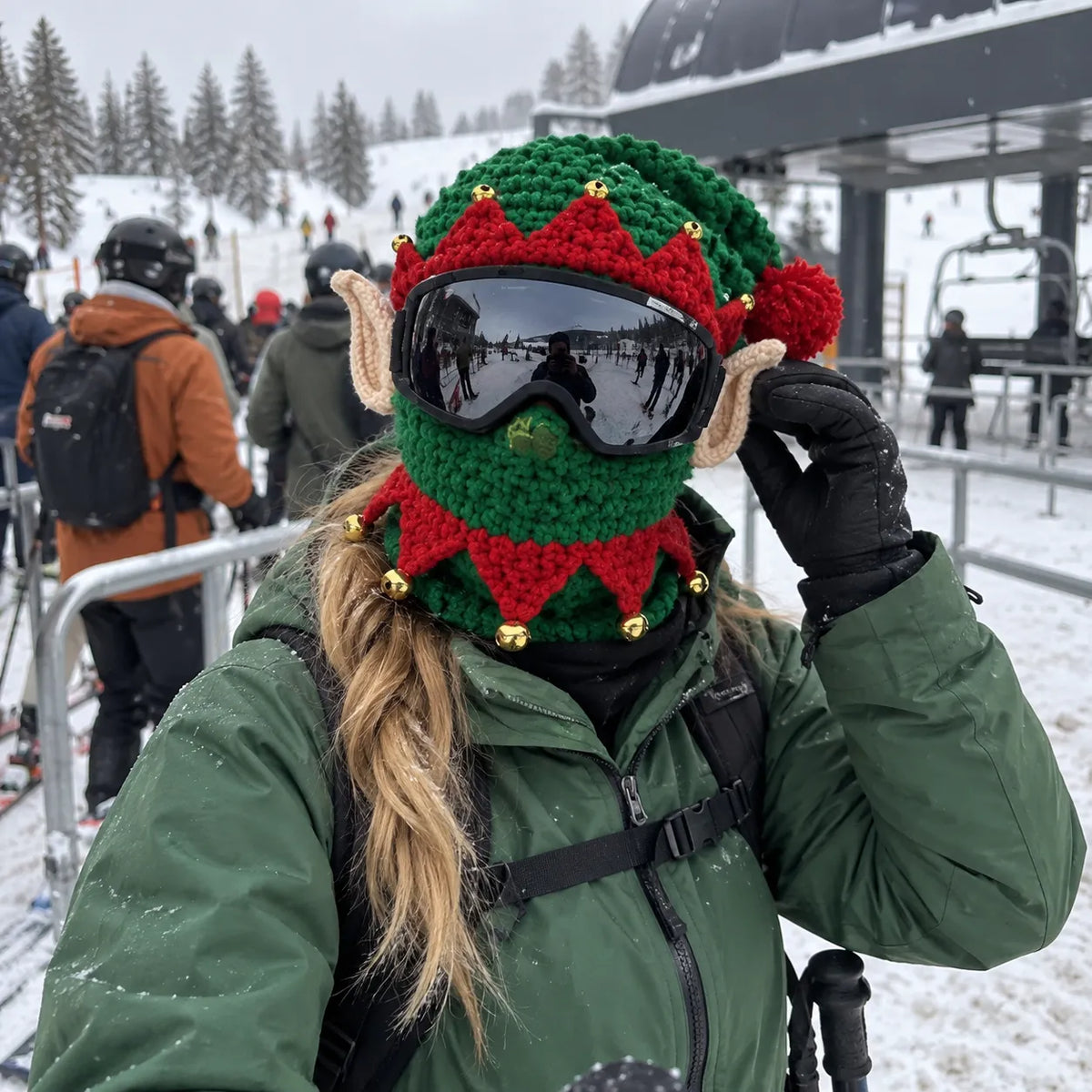 🎅❄️ Christmas Character Ski Mask™ | 3D Knit Full-Face Cover in 3 Festive Styles