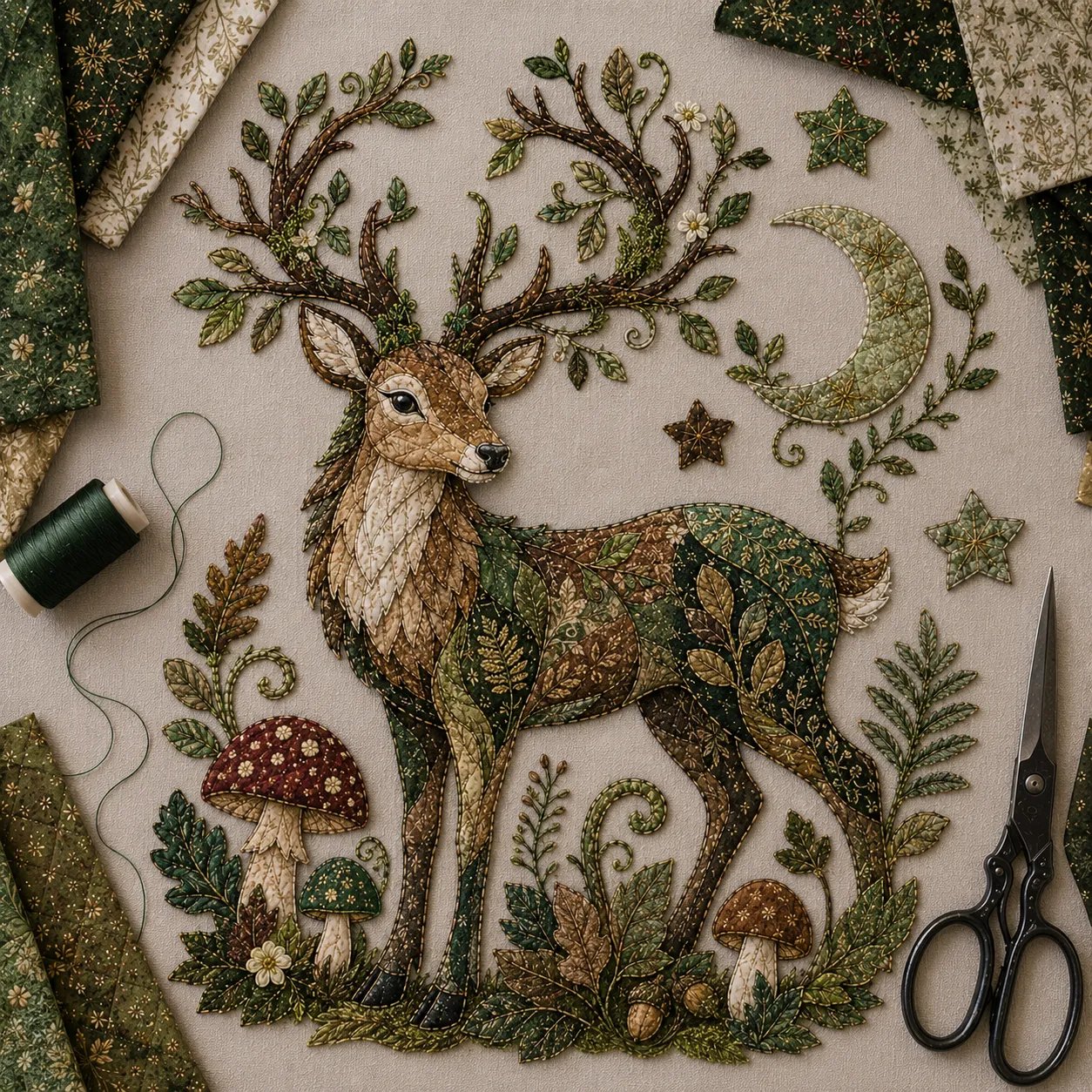 ⏳ Last Day 49% OFF 🌙 Beginner-Friendly DIY Fantasy Creature Patchwork Art Kit