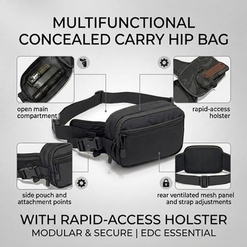 🎒 Tactical EDC Waist Bag – Concealed Carry Crossbody Utility Pack 🇺🇸🔥