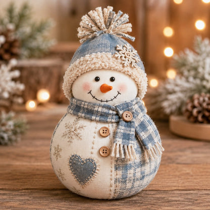 DIY Patchwork Christmas Character Doll Kit – Handmade Holiday Fabric Craft Decoration
