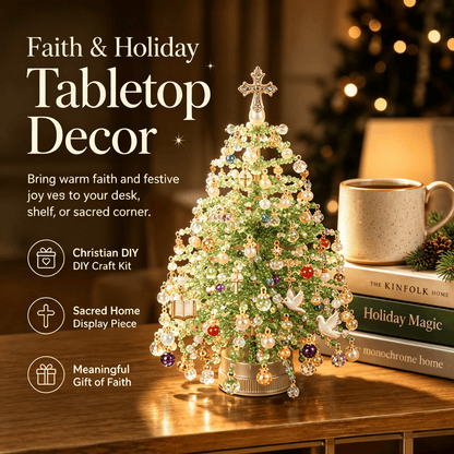 🎄✨ Handcrafted Crystal Christmas Tree DIY Kit – Create Holiday Magic