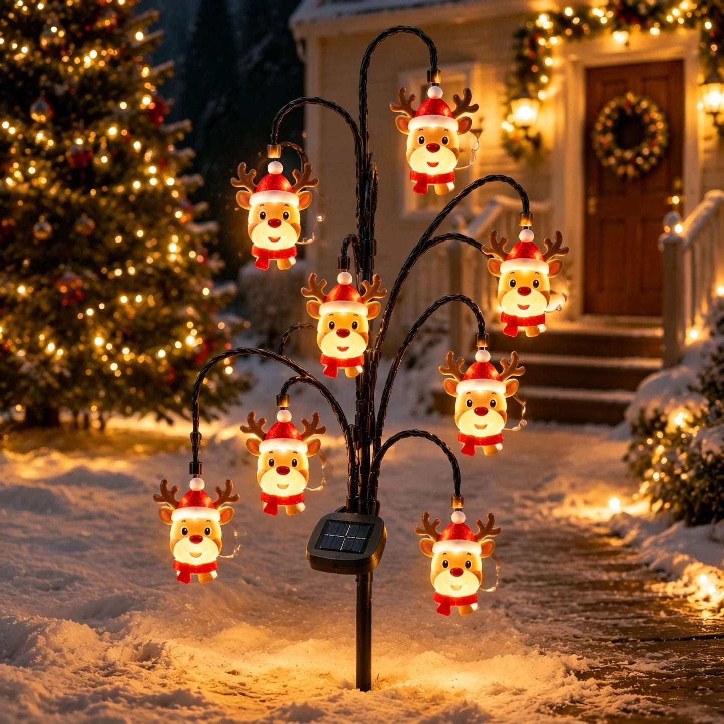 🎄 CHRISTMAS MEGA SALE 65% OFF– Solar Santa Stake Lights 5 Styles Outdoor Yard Decor