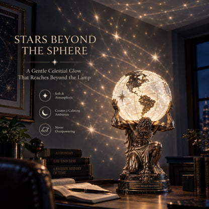 🌍 Atlas Glow World Sphere Lamp 🌌✨