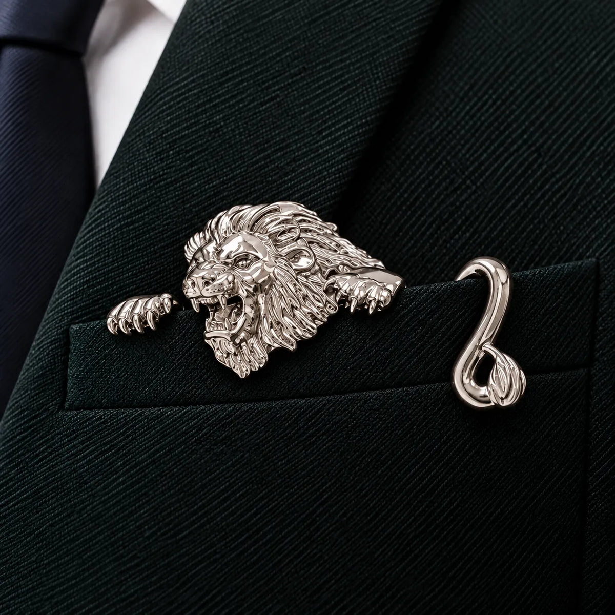 ✨ Luxury Sculpted Animal Brooch – Premium Statement Piece for Suits & Blazers