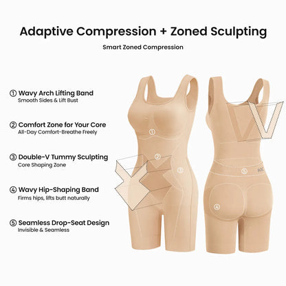 🩱 Colombian Sculpting Faja Bodysuit | Tummy Control, Butt Lift & Back Support