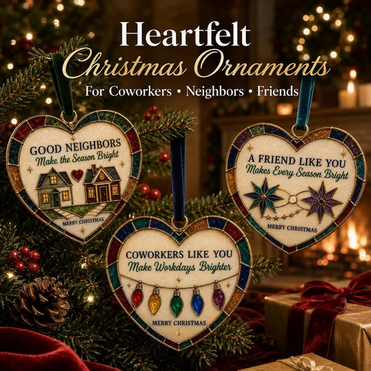 🎄 Heartfelt Stained-Glass Christmas Ornaments – Made for Those You Love ❤️