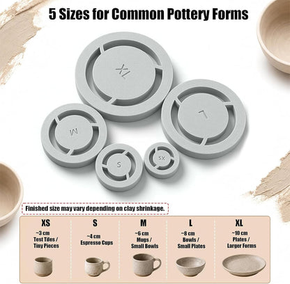 🎁Last Day 49% OFF 🏺5PCS Professional Pottery Foot Ring Trimming Tool