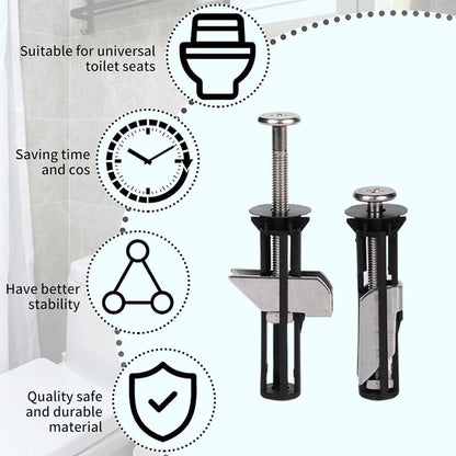 🚽 Universal Toilet Seat Bolt Kit – Quick Release Replacement Screws & Easy Install Fixing Set 🔧✨