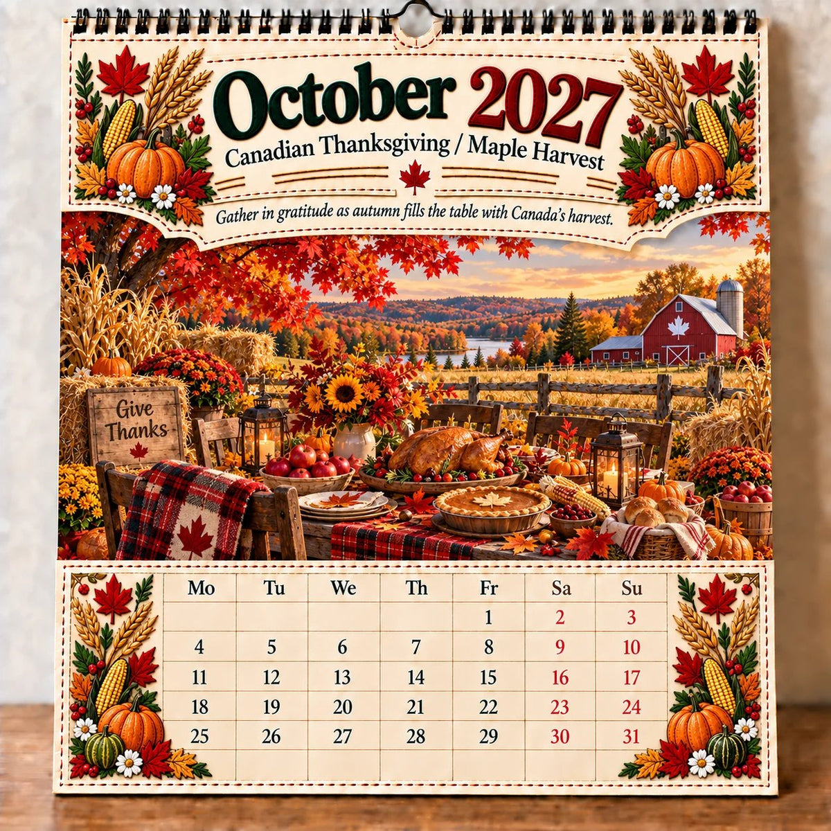 🇨🇦 Canada 160: Our Home, Our Story – 2027 Commemorative Wall Calendar 🍁