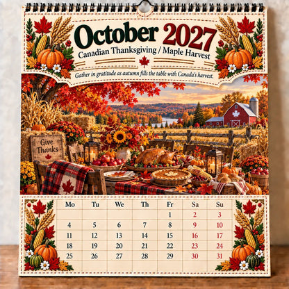 🇨🇦 Canada 160: Our Home, Our Story – 2027 Commemorative Wall Calendar 🍁