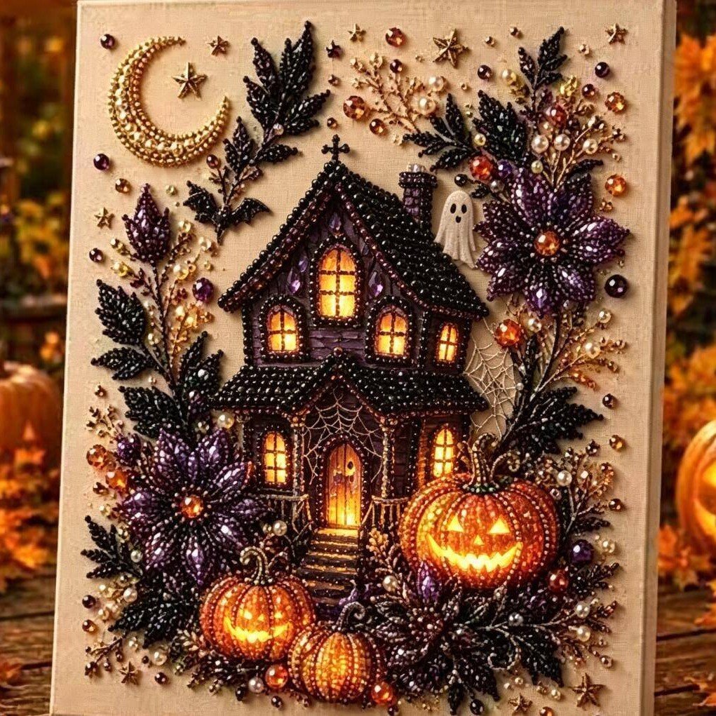🔥LAST DAY 50% OFF 🎃👻 Halloween Gem Art Kit– Easy, Mess-Free DIY Fun