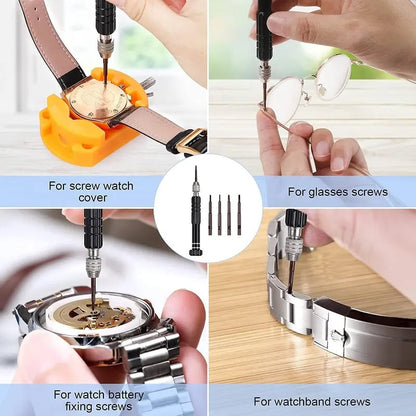⌚ All in One Watch Battery Replacement Kit Professional Repair Tool Set Easy DIY Fix