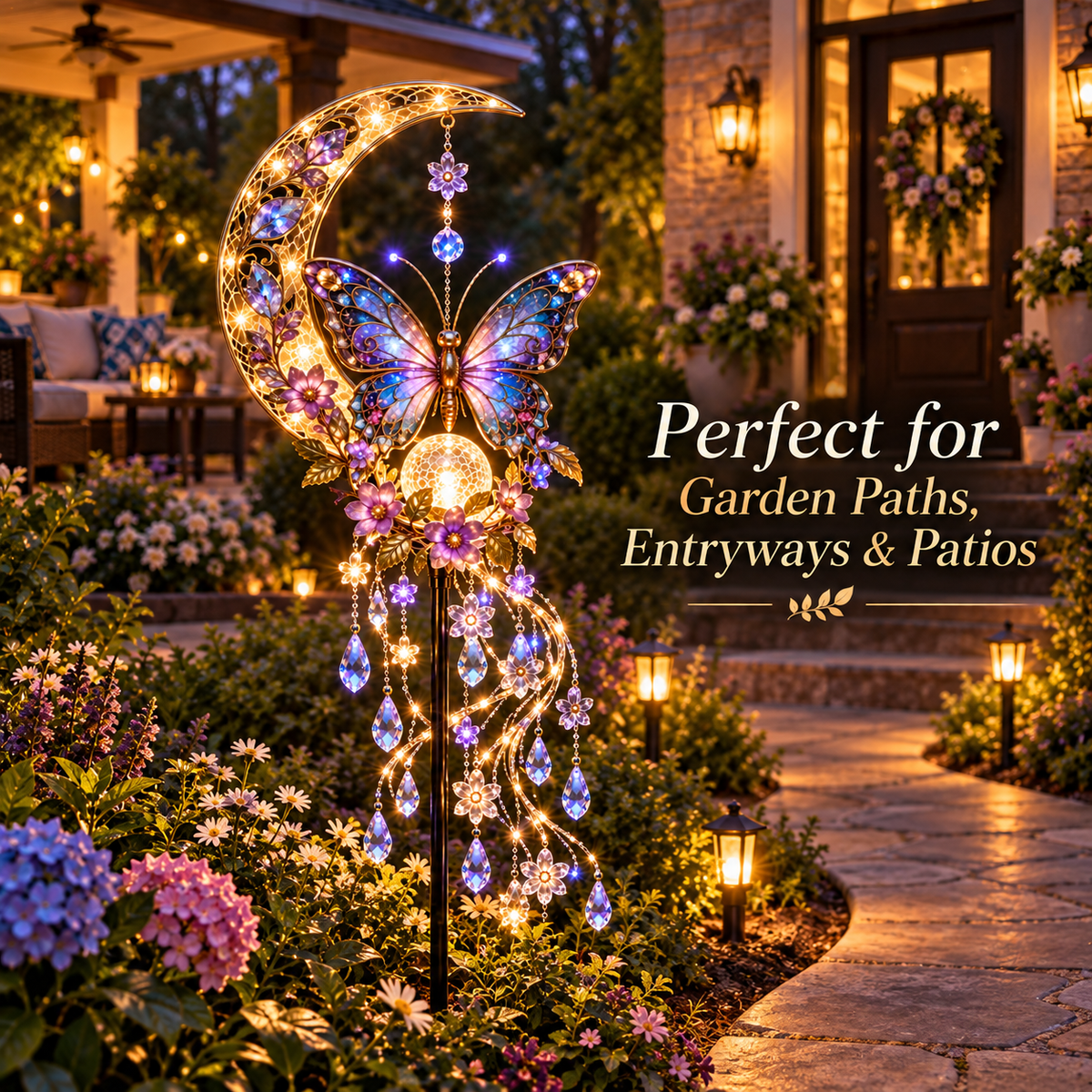 🦋 Moonwing Cascade™ | A Little Garden Magic After Dark 🌙