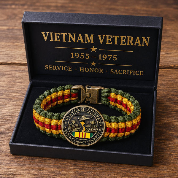 🏆Last Day Promo: 49% OFF 🎖️Survival Paracord Bracelet Honoring Vietnam Veterans