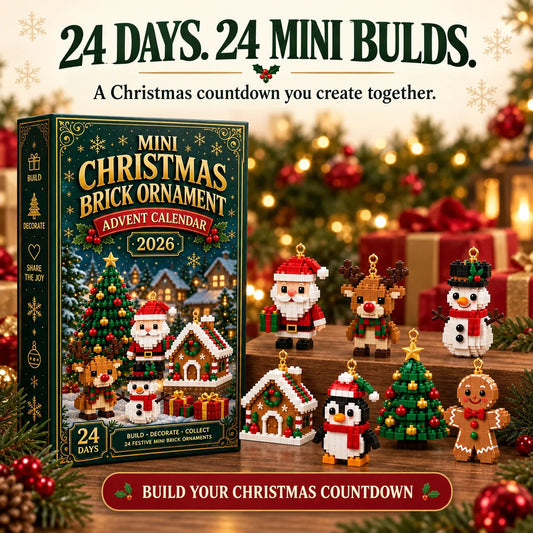 🎄 Merry Brickmas Advent Calendar | 24 Buildable Holiday Ornaments 🧱