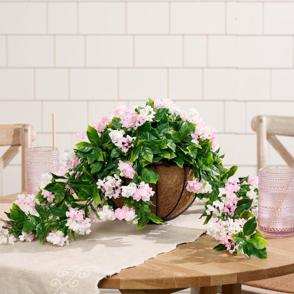 ✈️Free Shipping🌺Faux Crepe Myrtle Hanging Baskets – Ultra-Realistic🌸✨