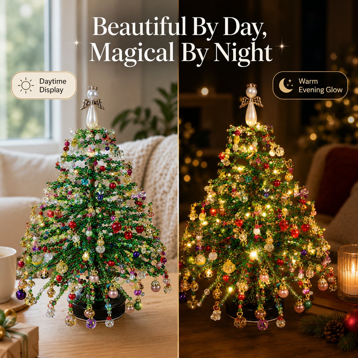 🎄✨ Handcrafted Crystal Christmas Tree DIY Kit – Create Holiday Magic