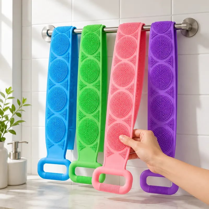 🔥BUY 1 GET 1 FREE 🚿 2-in-1 Silicone Back Scrubber