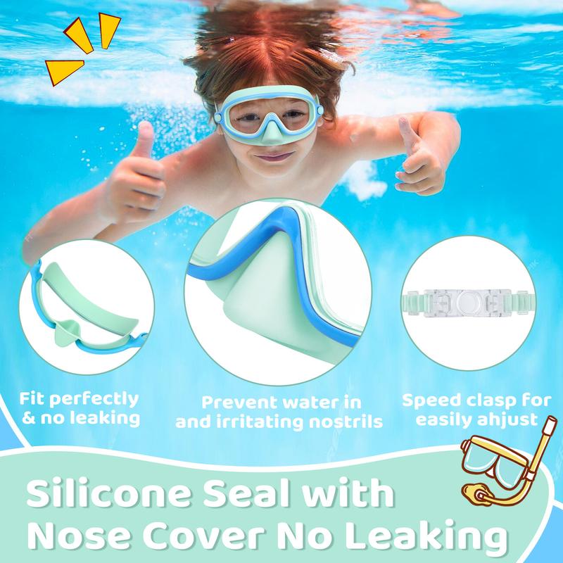 🔥Last Day Promotion 50% OFF-🔥HD children's large frame waterproof and anti-fog swimming goggles