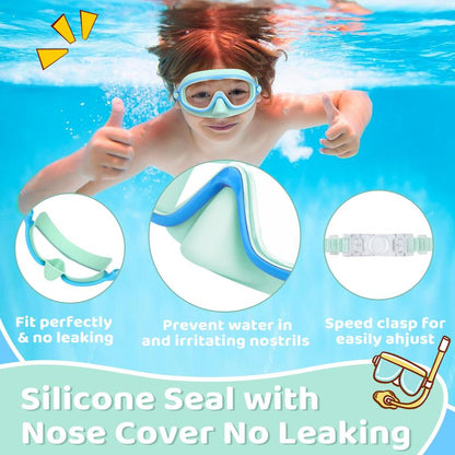 🔥Last Day Promotion 50% OFF-🔥HD children's large frame waterproof and anti-fog swimming goggles