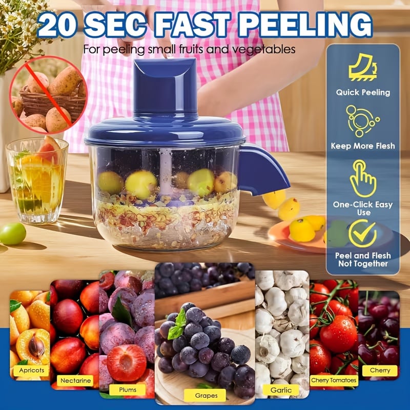 🔥LAST DAY 50% OFF - 🍎 Universal Automatic Fruit Peeler – Smart Kitchen Gadget For Effortless Peeling