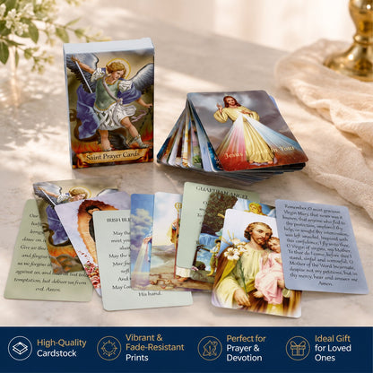 ✝️ Genuine Leather Prayer Card Holder – Pocket Holy Card Organizer with Snap Closure 🙏✨