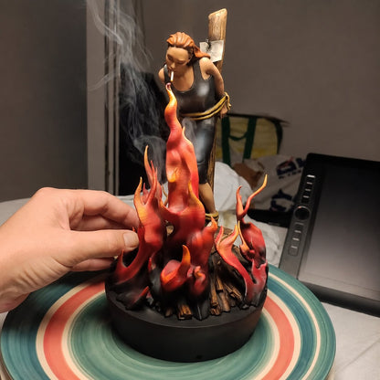 🖤🌙Enchantress Backflow Incense Burner – Gothic Witch Sculpture