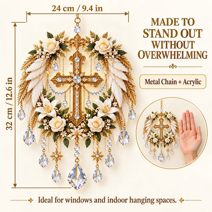 ✝️ Faith & Light Crystal Suncatcher – 5 Christian Window Designs ✨