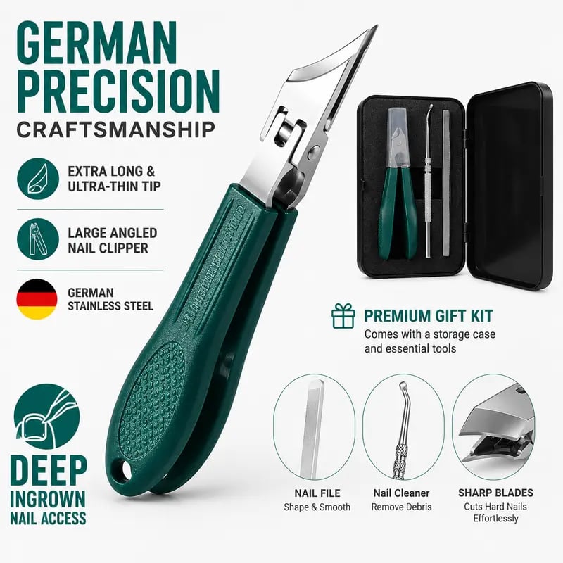 🦅 Eagle Beak Nail Clippers – Arthritis-Friendly for Thick Nails