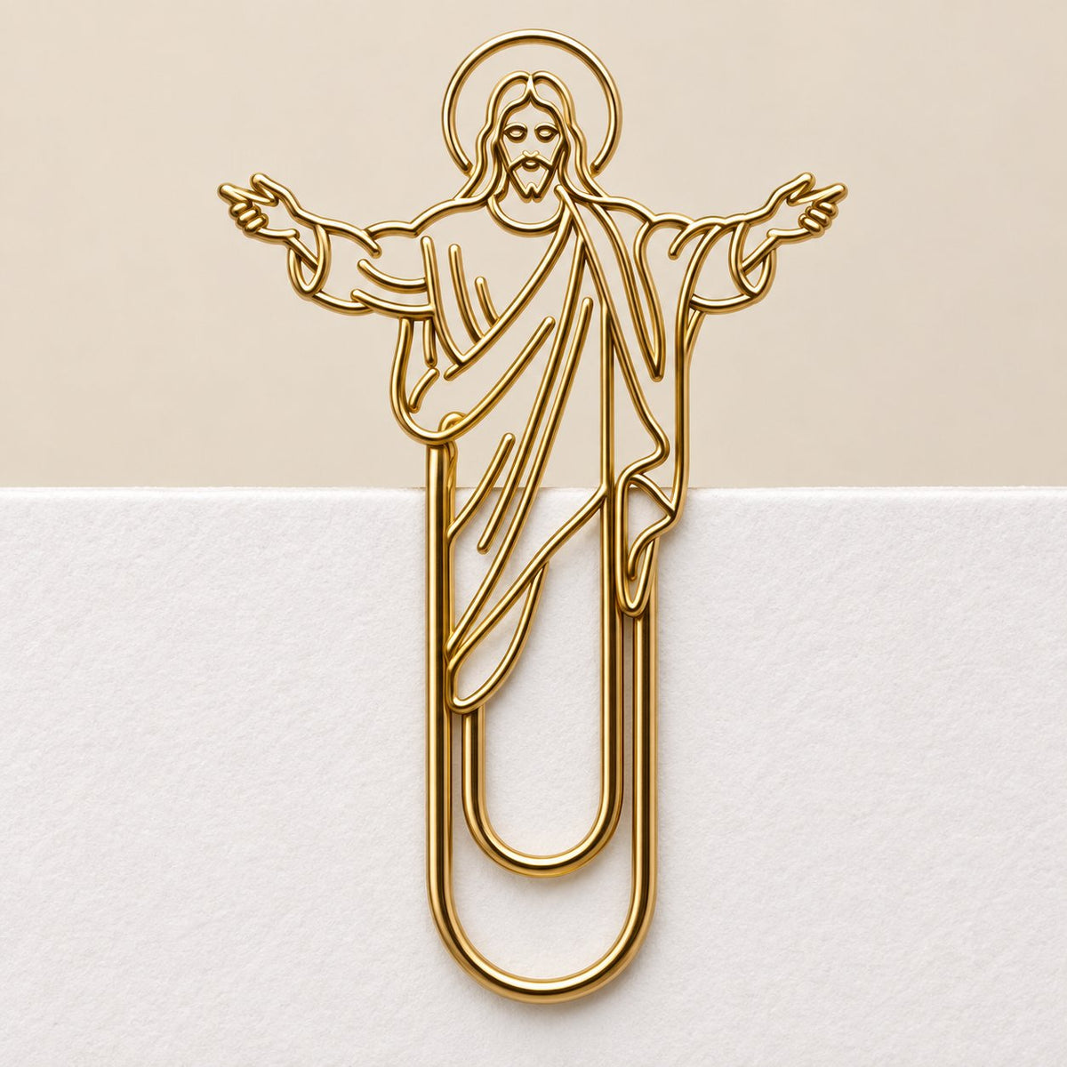 ✝️✨ Faith-Inspired Gold Paper Clips – Meaningful Bible & Journal Markers