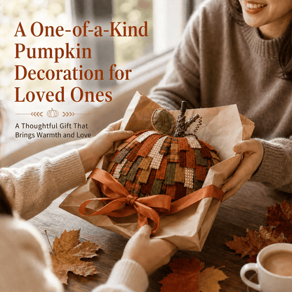 🎃Handmade Patchwork Pumpkin Door Hanger for Fall & Thanksgiving Decor🍂