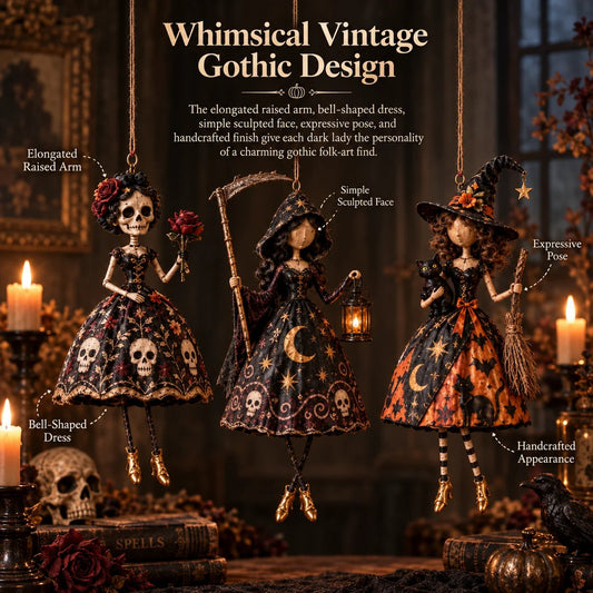 🌙 Midnight Ladies | Dark & Enchanting Halloween Hanging Decor 🎃