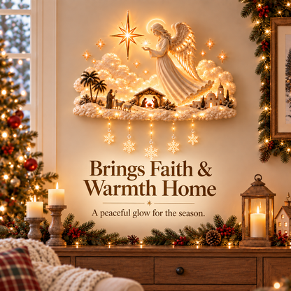 ✨ Wrapped in Angel Wings™ | Glowing Christmas Blessing