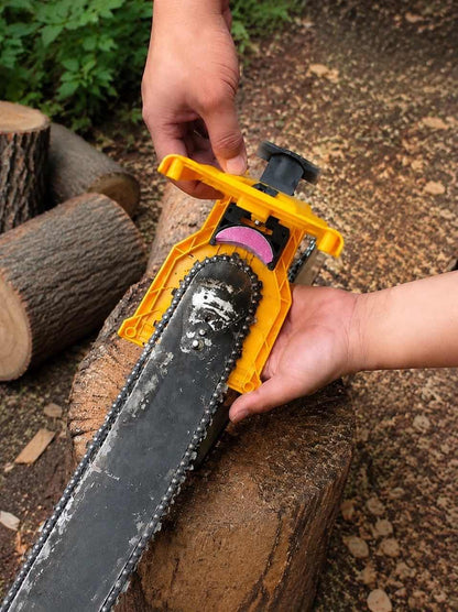 🪵🪓 Portable Chainsaw Sharpener Kit – Fast On-Saw Sharpening with Spare Whetstone