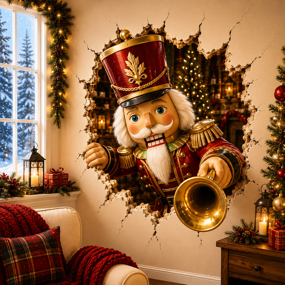 🔥 Last Day 50% OFF | 🎄 Christmas Breakthrough™ Wall Decal – 19.7"