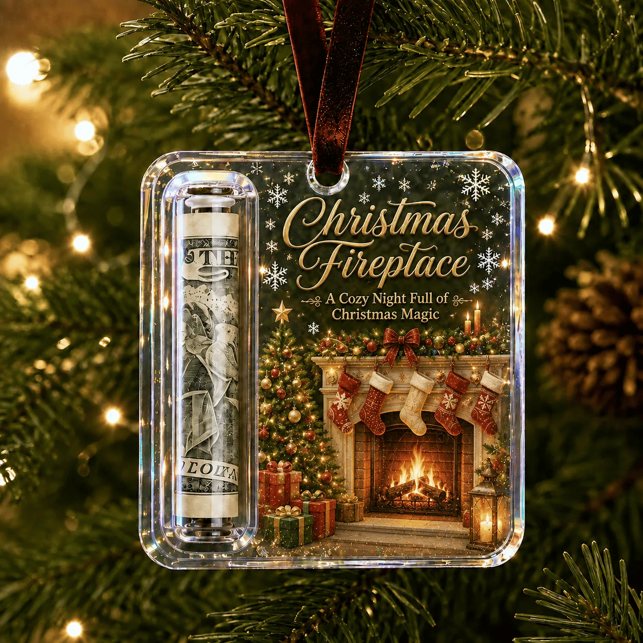 🔥Nur noch 40 Stück!🎉-✨🎄Weihnachtsgeschenk-Halter als Ornament