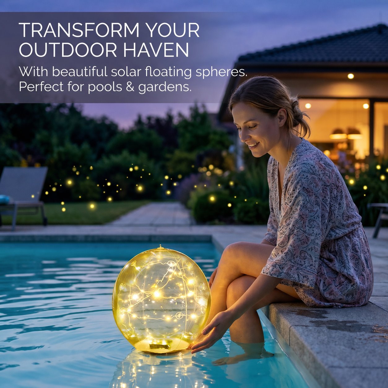 ✨ Floating Outdoor Solar Light🏡Elegant Ambient Lighting for Outdoors 🌙