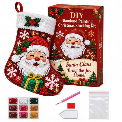🎄 Sparkle & Stitch Christmas Stocking Kit | 6 Diamond Art Designs ✨