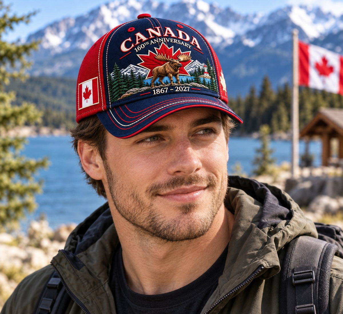 🍁 Canada 160th Anniversary Cap 1867–2027 – Proudly Embroidered in 100% Cotton 🇨🇦🧢