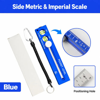 📏 4-in-1 Multifunction Pocket Level & Depth Gauge – Measure, Level, Mark & Position