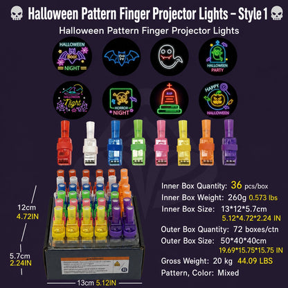 🎃 Tiny Ring, Big Halloween Magic – Fingertip Projection Light