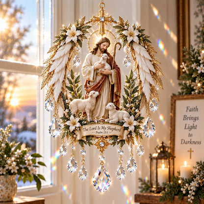 ✝️ Faith & Light Crystal Suncatcher – 5 Christian Window Designs ✨