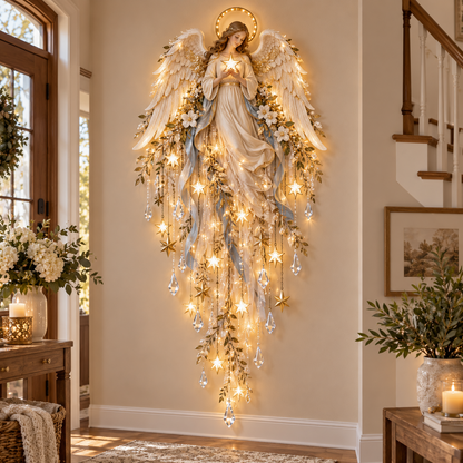 ✝️ Sacred Christmas Lighted Wall Décor – Jesus, Angel & Nativity Collection ✨🕊️
