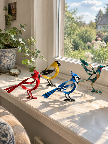 🕊️ Elegant Minimalist Metal Bird Sculpture | A Graceful Moment Inspired by Nature