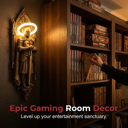 🛡️ Medieval Castle Knight Wall Sconce, Warm Glow Atmospheric Wall Lamp⚔️✨