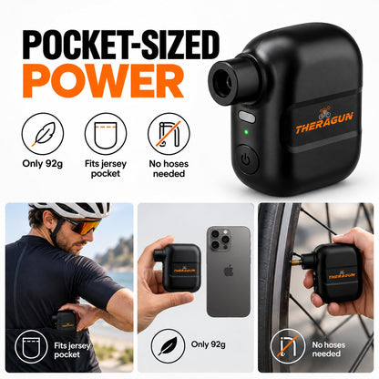 ⚡ PocketAir 92™ | Ultra-Compact Electric Bike Pump for On-the-Go Inflation