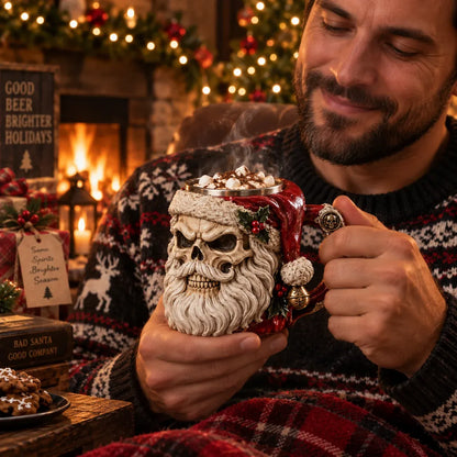 Last Day 49% OFF | 💀🎅 Twisted Santa Mugs™ – 3D Dark Christmas Collection